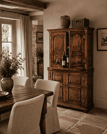 Pippy Oak Wine Cabinet - H.168 x W.104 x D. 49 cm - Last Piece Remaining!