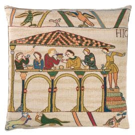 Bayeux Banquet Tapestry Cushion - 46x46cm (18"x18")