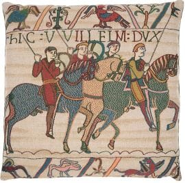 Bayeux Cavalry Tapestry Cushion - 46x46cm (18"x18")