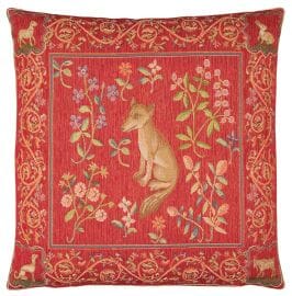 Medieval Fox Tapestry Cushion - 46x46cm (18"x18")