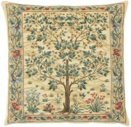 Tree of Life Light Cushion with Feather Filler - 33x33cm (13"x13")