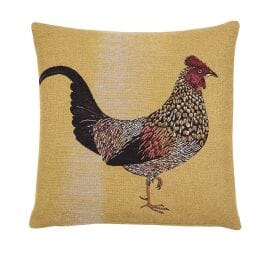 Golden Hen Tapestry Cushion - 46x46cm (18"x18")
