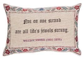 Life’s jewels Fibre Filled Tapestry Cushion - 20x32cm (8"x13")