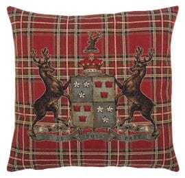 Highland Heritage Red Tapestry Cushion - 46x46cm (18"x18")