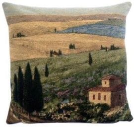 Tuscany Fields Tapestry Cushion - 46x46cm (18"x18")