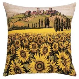 Sunflowers of Tuscany Regular Cushion with filler - 46x46cm (18"x18")