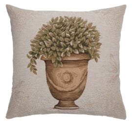 Bay Leaves Regular Cushion with filler - 46x46cm (18"x18")