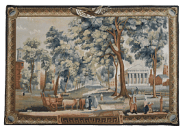 Yale College Handwoven Tapestry - 170 x 242 cm (5'7" x 7'11") - Requires Rod Size 6