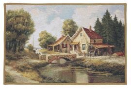 Flemish Bridge Loom Woven Tapestry - 62 x 92 cm (2'1" x 3'0") - Requires Rod Size 2 - Last Piece Remaining!