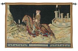 Knight of Siena Loom Woven Tapestry - 100 x 146 cm (3'3" x 4'10") - Requires Rod Size 4