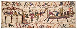  Bayeux - Harold Sails from Sussex Loom Woven Tapestry - 2 sizes available
