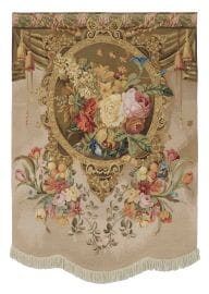 Blossom with Fringe Needlepoint Tapestry - 165 x 114 cm (5'4" x 3'7") - Requires Rod Size 3
