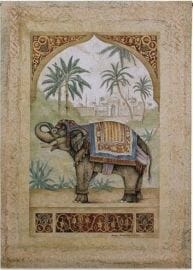 Exotic Elephant II Loom Woven Tapestry - 134 x 61 cm (4'5" x 2'0") - Requires Rod Size 2