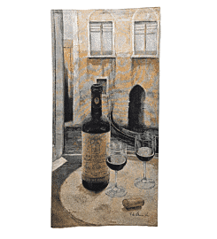 Venice Rouge Loom Woven Tapestry - 132 x 65 cm (4'4" x 2'2") - Requires Rod Size 2 - Last Piece Remaining!