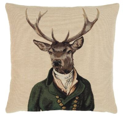 Stanley Stag Regular Cushion with filler - 46x46cm (18"x18")