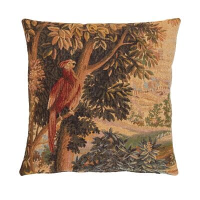 Verdure Parrot Woolblend Tapestry Cushion - 46x46cm (18"x18")