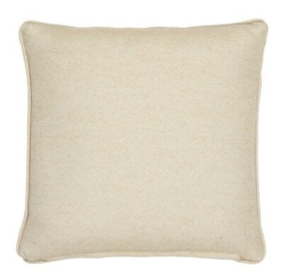 Country Linen Plain Piped Large Tapestry Cushion with Feather Filler - 55x55cm (22"x22")