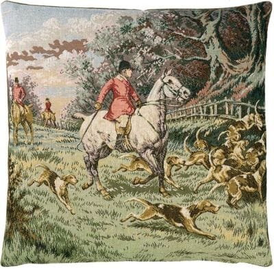 Horse & Hounds Tapestry Cushion - 46x46cm (18"x18")