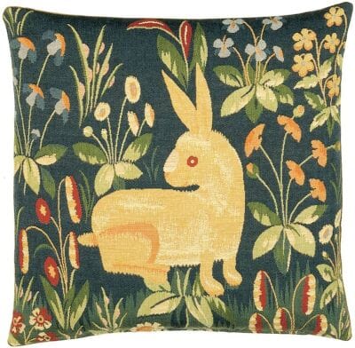 Rabbit Tapestry Cushion - 46x46cm (18"x18")