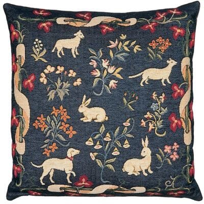 Medieval Animals Tapestry Cushion - 46x46cm (18"x18")