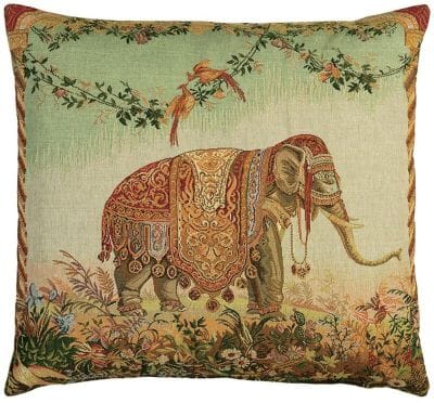 Elephant Tapestry Cushion - 46x46cm (18"x18")