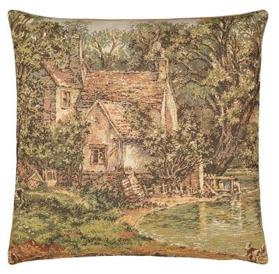Suffolk Cottage Tapestry Cushion - 46x46cm (18"x18")