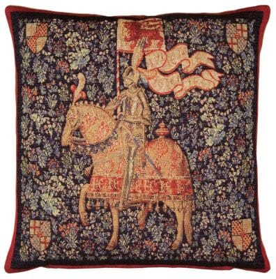 The Montacute Knight Tapestry Cushion - 46x46cm (18"x18")