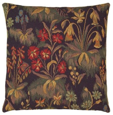 Medieval Flowers Tapestry Cushion - 46x46cm (18"x18")