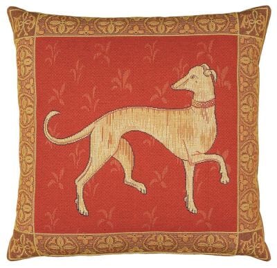 Cluny Greyhound Tapestry Cushion - 46x46cm (18"x18")