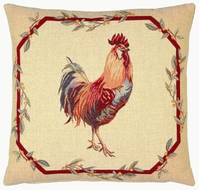 Cockerel Tapestry Cushion - 46x46cm (18"x18")