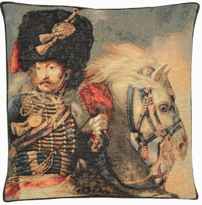 The Cavalier Tapestry Cushion - 46x46cm (18"x18")