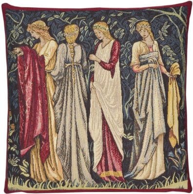 Ladies of Camelot Tapestry Cushion - 46x46cm (18"x18") - Last 2 remaining!
