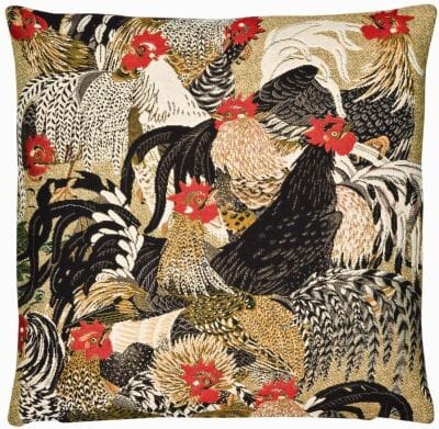 Roosters I Tapestry Cushion - 46x46cm (18"x18")