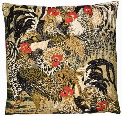 Roosters II Tapestry Cushion - 46x46cm (18"x18")