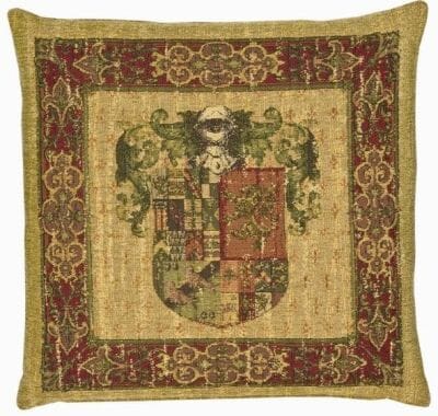 Heraldic II (chenille) Tapestry Cushion - 46x46cm (18"x18")