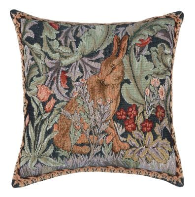 Morris Hare Left Fibre Filled Tapestry Cushion - 20x20cm  (8"x8")