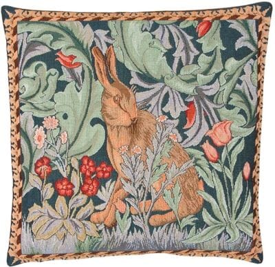 Morris Hare Right Tapestry Cushion - 46x46cm (18"x18")