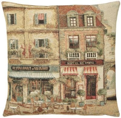 Paris Scene I Tapestry Cushion - 46x46cm (18"x18")