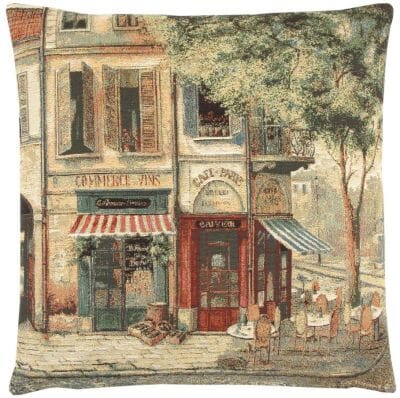Paris Scene IV Tapestry Cushion - 46x46cm (18"x18")