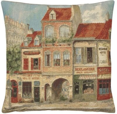 Paris Scene V Tapestry Cushion - 46x46cm (18"x18")