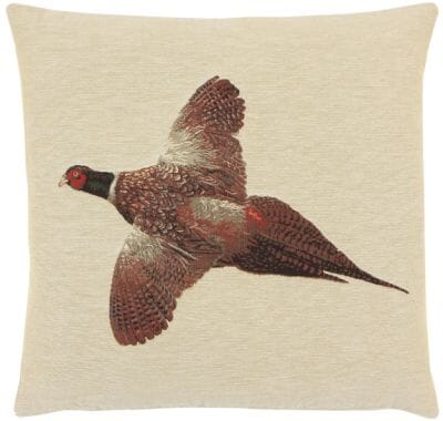 Flying Pheasant Tapestry Cushion - 46x46cm (18"x18")
