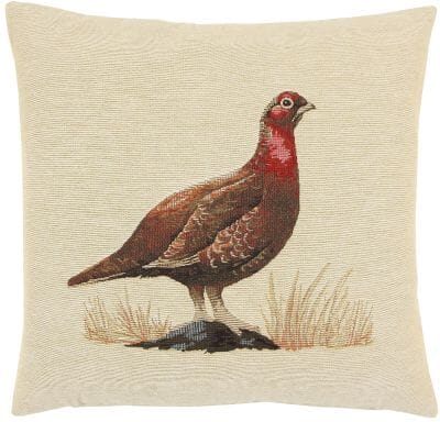Red Grouse Light Tapestry Cushion - 46x46cm (18"x18")