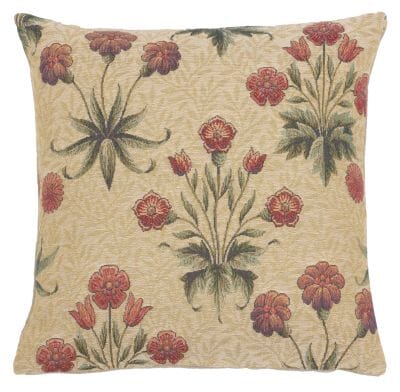 Morris Daisies Cushion with Feather Filler - 33x33cm (13"x13")