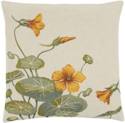 Wild Nasturtium II Tapestry Cushion - 46x46cm (18"x18")