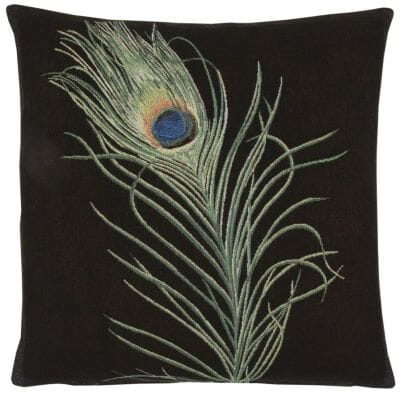 Peacock Plume Tapestry Cushion - 46x46cm (18"x18")