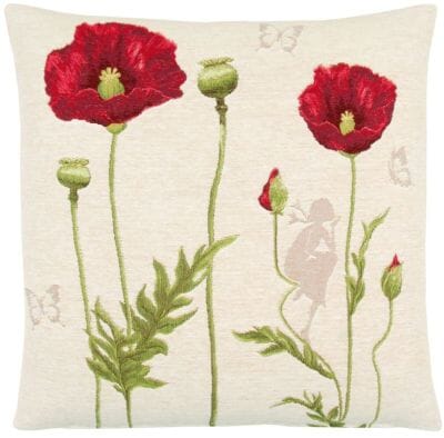 Grand Poppies II Tapestry Cushion - 46x46cm (18"x18")