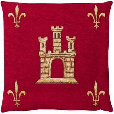 Castle Red (Chenille) Tapestry Cushion - 46x46cm (18"x18")