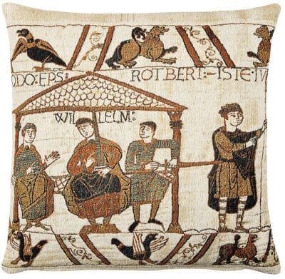Bayeux-Duke William (woollen) Tapestry Cushion - 46x46cm (18"x18")
