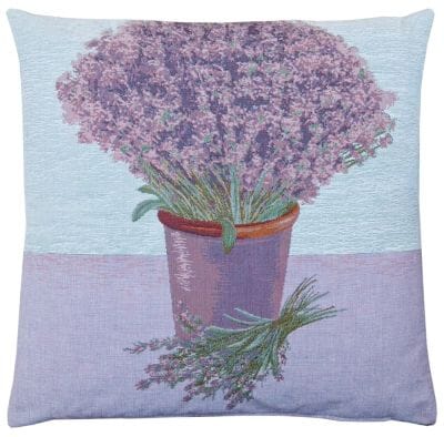 Lavender Pot Tapestry Cushion - 46x46cm (18"x18")