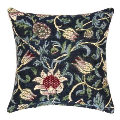 Evenlode Blue Fibre Filled Tapestry Cushion - 20x20cm  (8"x8")